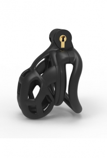 Siyah Ayarlanabilir Metal Penis Kafesi M Beden